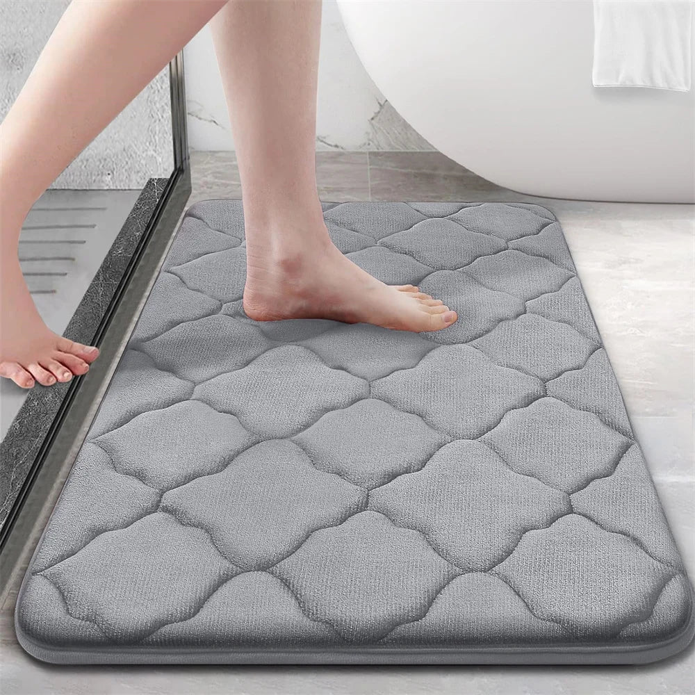 Homaxy Memory‑Foam Bath Rug — Super‑Absorbent Anti‑Slip Mat