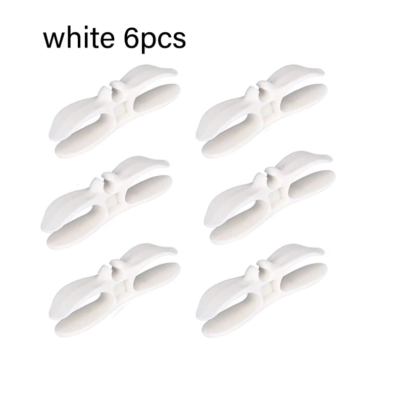 Six white propellers on a white background with text 'white 6pcs'.